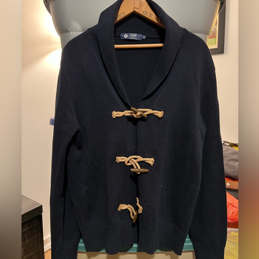 J. Crew Factory Nautical Cardigan - Navy